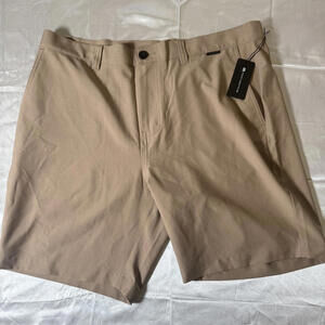 TravisMathew Jet Boat Shorts Mens 38 Khaki Golf Stretch Performance NWT